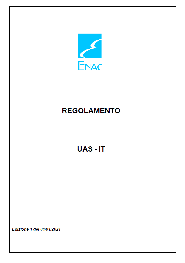 Regolamento UAS-IT – Edizione 1 del 4 gennaio 2021